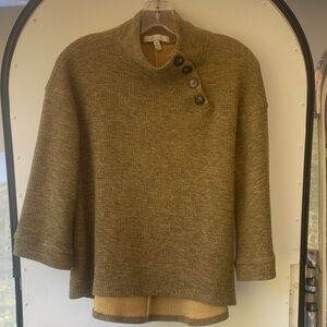 Anthropologie Mock-Neck Sweater Top